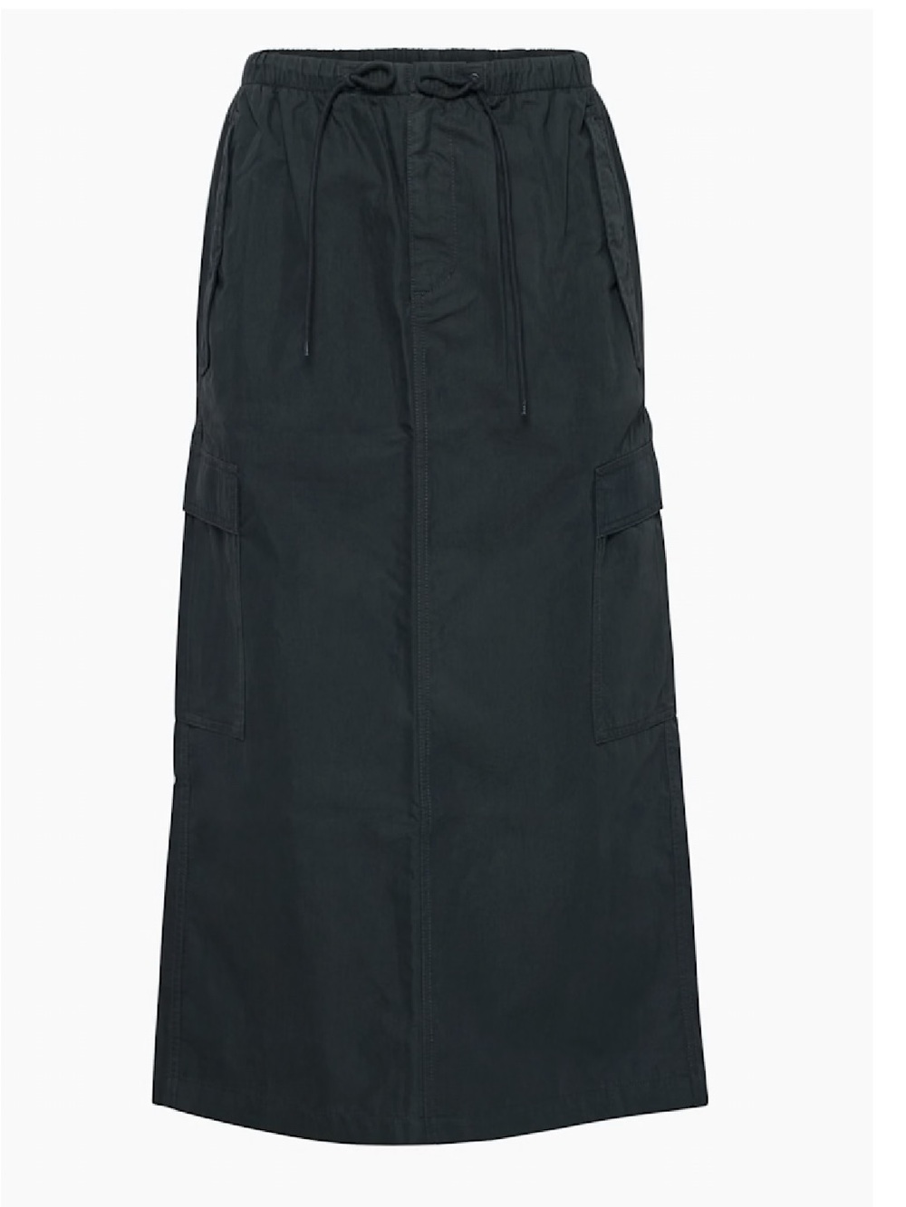 Aritzia Black Squad Skirt with Drawstring Waist